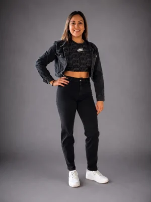 amyra jeans negro frontal